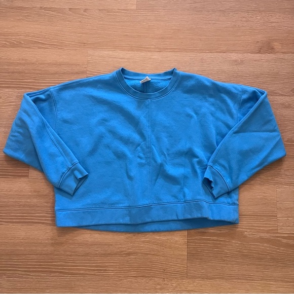 all in motion Tops - All in motion blue patch crewneck sweatshirt